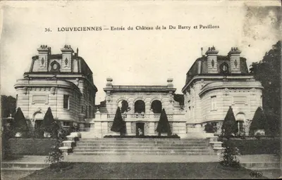 Louveciennes — Entrada do Castelo da Du Barry e Pavilhões — Editor BLP, n°36