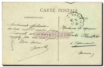 Louveciennes — Entrada do Castelo da Du Barry e Pavilhões — Editor BLP, n°36 — Verso