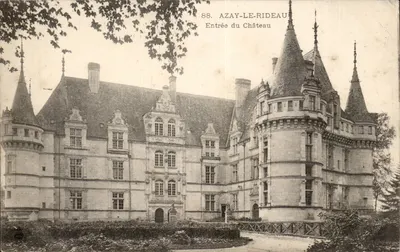 Azay-le-Rideau — Entrada do Castelo — Editor não identificado, n° de série 88