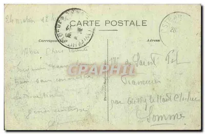 Chaumont - O Viaduto e o Ponte de Saint-Roch — La Haute-Marne — Editor A. Courtoy, n° 455 — Verso