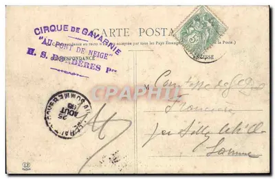 Pont d'Arroucat — Estrada de Luz para Gavarnie — Editor Philippe Laboujine, n° 323 — Verso