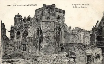 Ruínas de MONTDIDIER — Igreja de São Pedro — n°3387