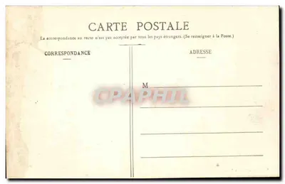 NANCY — Praça da Carrière, vista tirada do Arco do Triunfo — Imprimeries Roudines, Nœux — Verso