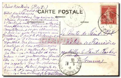 Saint-Nectaire-le-Haut — Ogólny widok — Wydawnictwo Galerii Moderne, Issoire — Rewers
