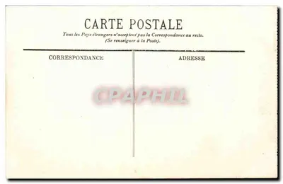 Angoulême — Place e o Hotel de Poste — Edição das Nouvelles Galeries, n°108 — Verso