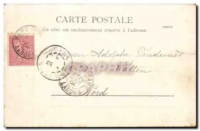 Kajuty, widok z mostu Pont — Bordeaux — R. & J. D. 10884 D.12 — Rewers
