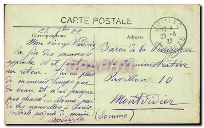 Corrèze - 2. JUILLAC -- El castillo de Chabrignac (lado oeste) — Bessol & Cie, París — Reverso