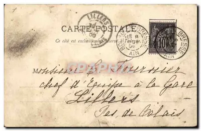 Bourg - O Teatro — Série (33) — Coleção Louis Monchardon, 5, rue Mercière — Verso