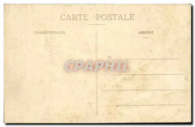 Compiegne Stara pocztówka Pałac, Front główna — Rewers
