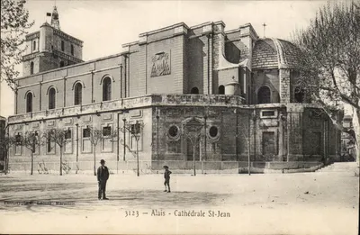 Alais - Catedral de São João — Fototipia G. Lecon, Marselha, n° 3123