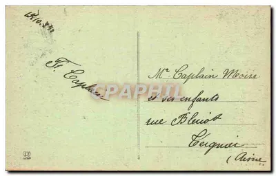 Pau - O Castelo de Henri IV — Sala de Jantar e Estátua de Henri IV — Editor Toulouse, n° 55 — Verso