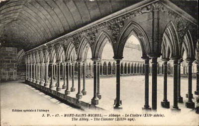 Mont-Saint-Michel — Le Cloître (XIIIe siècle) — J.P. - 47 - Édition spéciale à l'Abbaye
