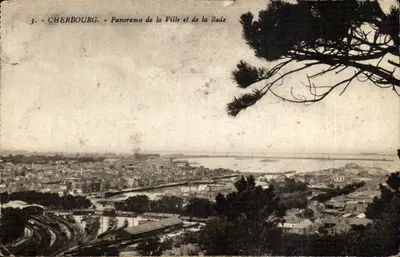 Cherbourg — Panorama de la Ville et de la Rade — Éditeur non identifié, n°3