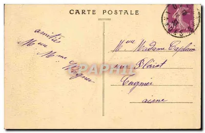 DAX (Landes) — Fontanna Ciepłej Wody — Źródło Nèbe — Wydawca La Berton-Dax, nr 1 bis — Rewers