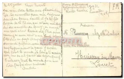 Lunéville — Os Bosquetes e o Castelo — LL 5 — Verso