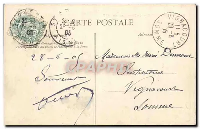 Saint-Quentin — Il Monumento del 1557 — Editore L.D. Parigi, n°5 — Verso