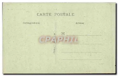 Carta postal em branco — formato padrão — Verso