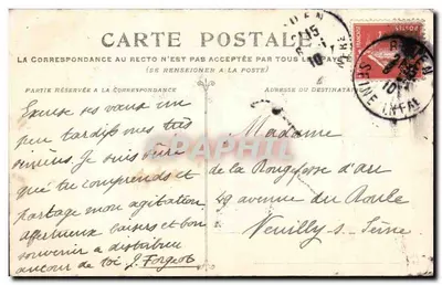 Rouen — Wieża Świętego Andrzeja — N.G. n°89 — Rewers