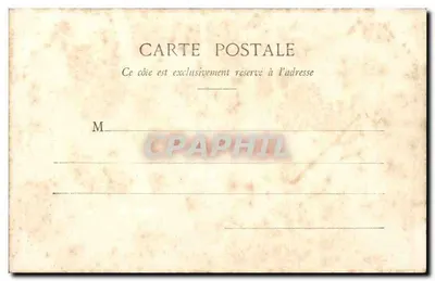 Cascata de Servières, perto de Orcival — Auvergne — Litografia Bougé-Péal, 21, Rue de l'Écu, Clermont-Ferrand — Verso