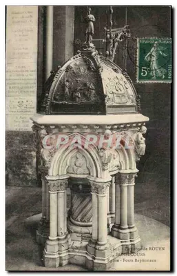 Igreja de Rouen — Fontes batismal — BONSECOURS