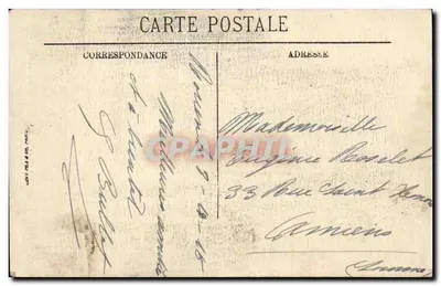 Rouen — Wierzchołek Wieży Miodowej, 77 m wysokości, wybudowana na końcu XV wieku od 1485 do 1507 — LL — Rewers