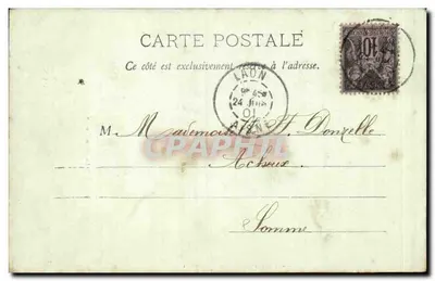 Laon — Katedra — E. Chaseray, Val St Pierre, Vervins (Aisne) — Rewers