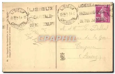 Kaplica Karмелitów w Lisieux — n°39 — Rewers
