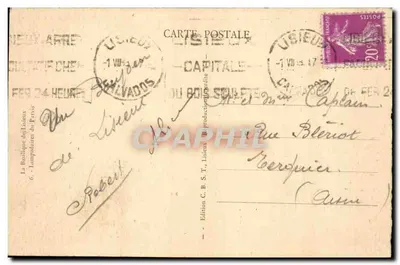 Lampiões do Parvis — A Basílica de Lisieux — Edição C.B.S.T., Lisieux — Verso