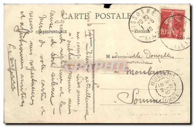 Camp de Sissonne - Centralna aleja namiotów — Porteletai-Paruite, wydawca, Sissonne (Aisne) — Rewers
