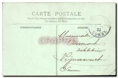 Le Havre — Widok na Publiczny Ogród i ulicę Paris — LL. — n°76 — Rewers