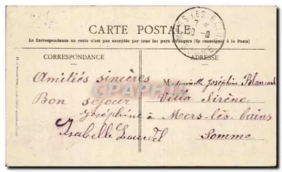 Chenonceaux — Zamek — Kolekcja Chocolat Menier — Rewers