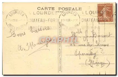 Avignon — De Brug Saint-Bénézet — Handgemaakte editie IDÉALE M.F.B. — Achterkant