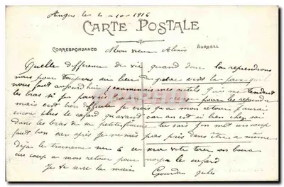 Angers — Plac Ralliement i Hotel Pocztowy — A. B. — Rewers