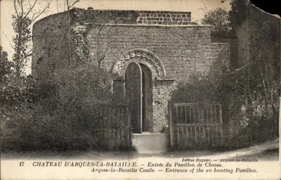 Castelo de Arques-la-Bataille — Entrada do Pavilhão de Caça — Edição Dupont, n°17