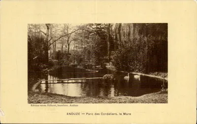 Anduze — Parque dos Cordeliers, a Lagoa — Edição viúva Villaret, Anduze