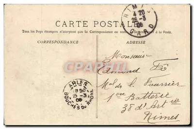 Arles - Areny - Widok z zewnątrz — 1953 — Fototypia E. Tavano — Rewers