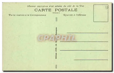 Monumento da Alta Cavalcada — Na Argônia — Editora OR's Ch. Branloungues, número de série não visível — Verso