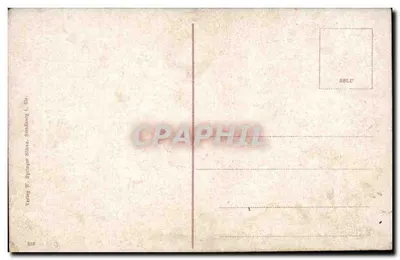 Kościół Fricourt — ruiny kościoła po wojnie — wydawca Springer & Cie, Strasbourg, nr 308 — Rewers