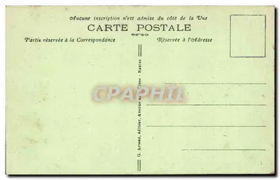 La Baule — O Splendid-Hôtel e Villas sobre o dique — G. Artand, editor, Nantes — Verso