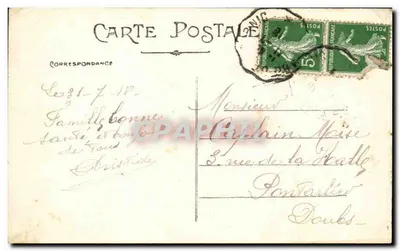 Préfailles (Loire-Inf.) — A Costa perto da Praia — Coleção J. Chappeau, Nantes - 6º milhar — Verso