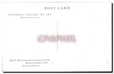 O Sacramento do Último Jantar — Salvador Dalí — National Gallery of Art, Washington D.C. — Verso