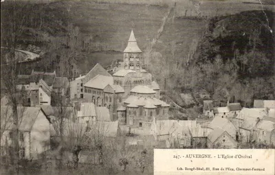 A Igreja de Orcival — Auvergne — Lib. Bougé-Béal, 21, Rue de l'Écu, Clermont-Ferrand
