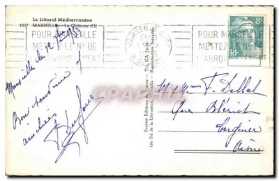 Zamek If — wyspa zamurowana z latarnią — Éditions de la Libération, Marsylia — Rewers
