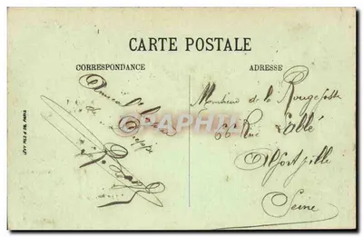 Dieppe — Effect van golven — LL, n°266 — Achterkant