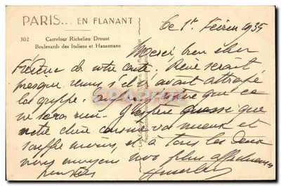 Paryż — Przecinek Richelieu-Drouot — Wydawca Les Éditions Françaises — Rewers