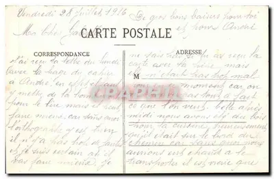 Verdun bombardeado — Rua St-Pierre — Edição Yve R. Taitt, Étaples-Duc — Verso