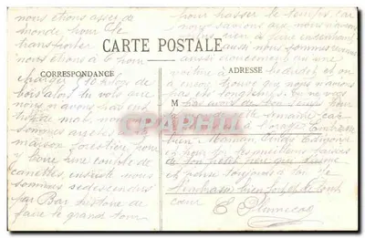 Verdun bombardowany — widok zniszczonego miasta — Wydawnictwo Van H. Dallit, Harle-One — Rewers