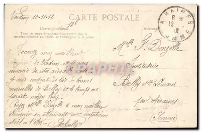 Verdun — Toren Saint-Vincent — Binnenkant van de Citadel 1870-71 — Zender van Draadloze Telegrafie — Achterkant