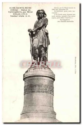 अलिस-सेंट-रेन - वर्सिंगेटोरिक्स की प्रतिमा द्वारा मिलेट - प्रकाशक हर्टेले, अलिस में प्रकाशित