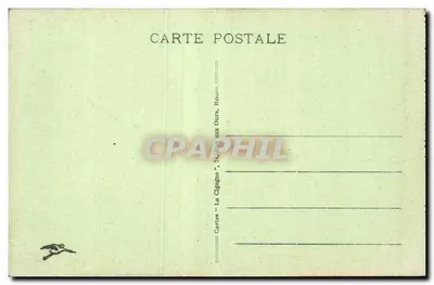Rouen — Tour Jeanne-d'Arc — Cartes 'La Cigogne', Rouen — Verso